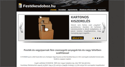 Desktop Screenshot of festekesdoboz.hu